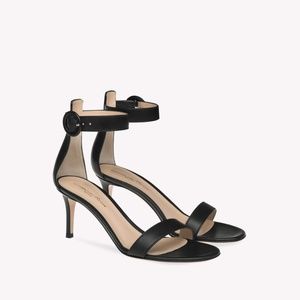 Gianvito Rossi Portofino 70 black leather 36